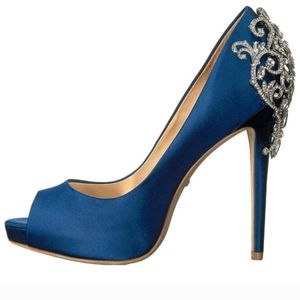 Badgley Mischka Karolina Blue pumps